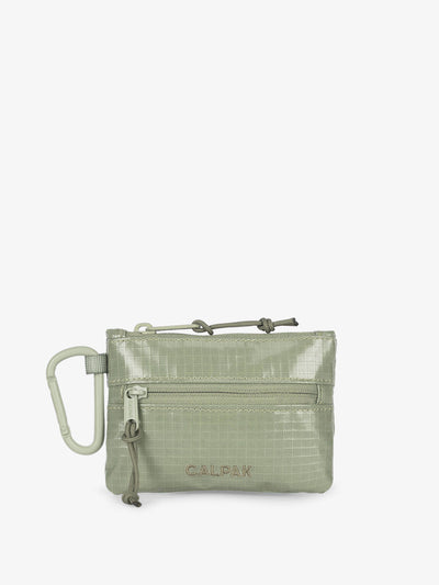 CALPAK Terra Clippable Card Pouch in olive green Juniper; TPC2401-JUNIPER