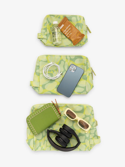 Water Resistant Zip Pouch Set (3 Pieces)