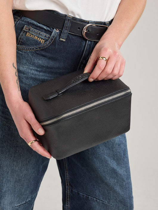 Colette Lay-Flat Canvas Toiletry Bag