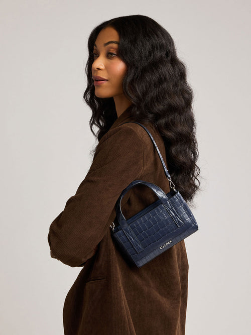 Haven Mini Crossbody Bag in Croc-Embossed