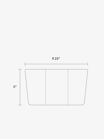 Luka 1 Quart Zip Pouch in Vegan Leather