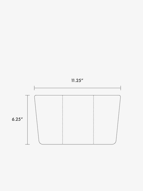 Luka 2 Quart Zip Pouch in Vegan Leather