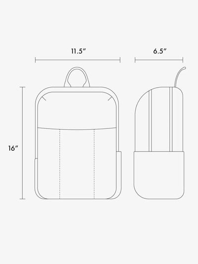Luka 15 inch Laptop Backpack in Vegan Leather