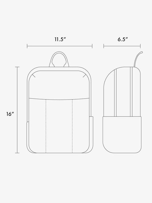 Luka 15 inch Laptop Backpack in Vegan Leather