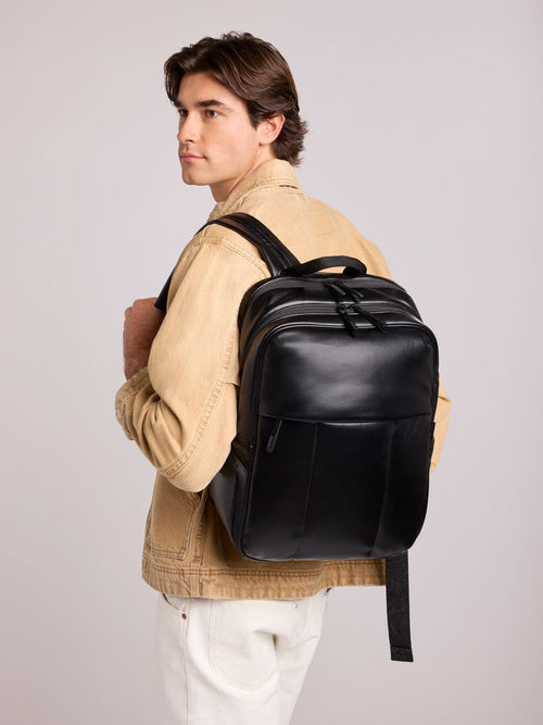 Luka 15 inch Laptop Backpack in Vegan Leather