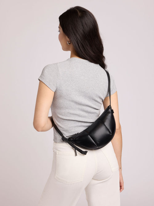 Luka Crescent Bag in Vegan Leather