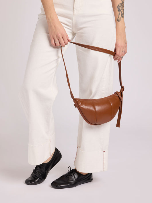 Luka Crescent Bag in Vegan Leather