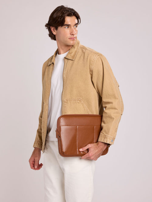 Luka 14" Padded Laptop Sleeve in Vegan Leather
