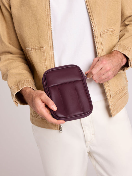 Luka Zip Passport Wallet in Vegan Leather