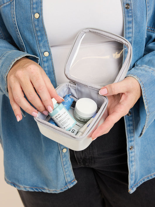 Tiny Clear Cosmetics Case