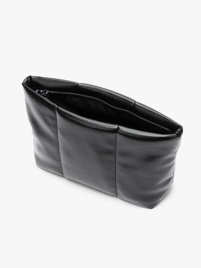 Luka 2 Quart Zip Pouch in Vegan Leather