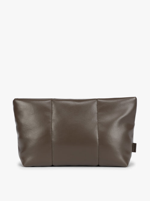 Luka 2 Quart Zip Pouch in Vegan Leather