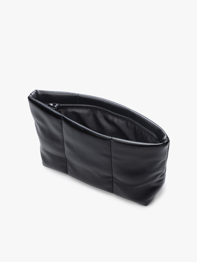 Luka 1 Quart Zip Pouch in Vegan Leather