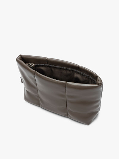 Luka 1 Quart Zip Pouch in Vegan Leather