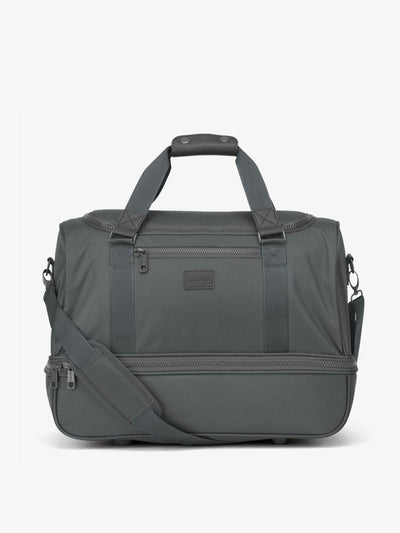 CALPAK Stevyn duffel bag in slate color; DST7019-SLATE