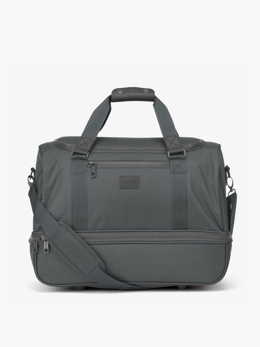 CALPAK Stevyn duffel bag in slate color; DST7019-SLATE